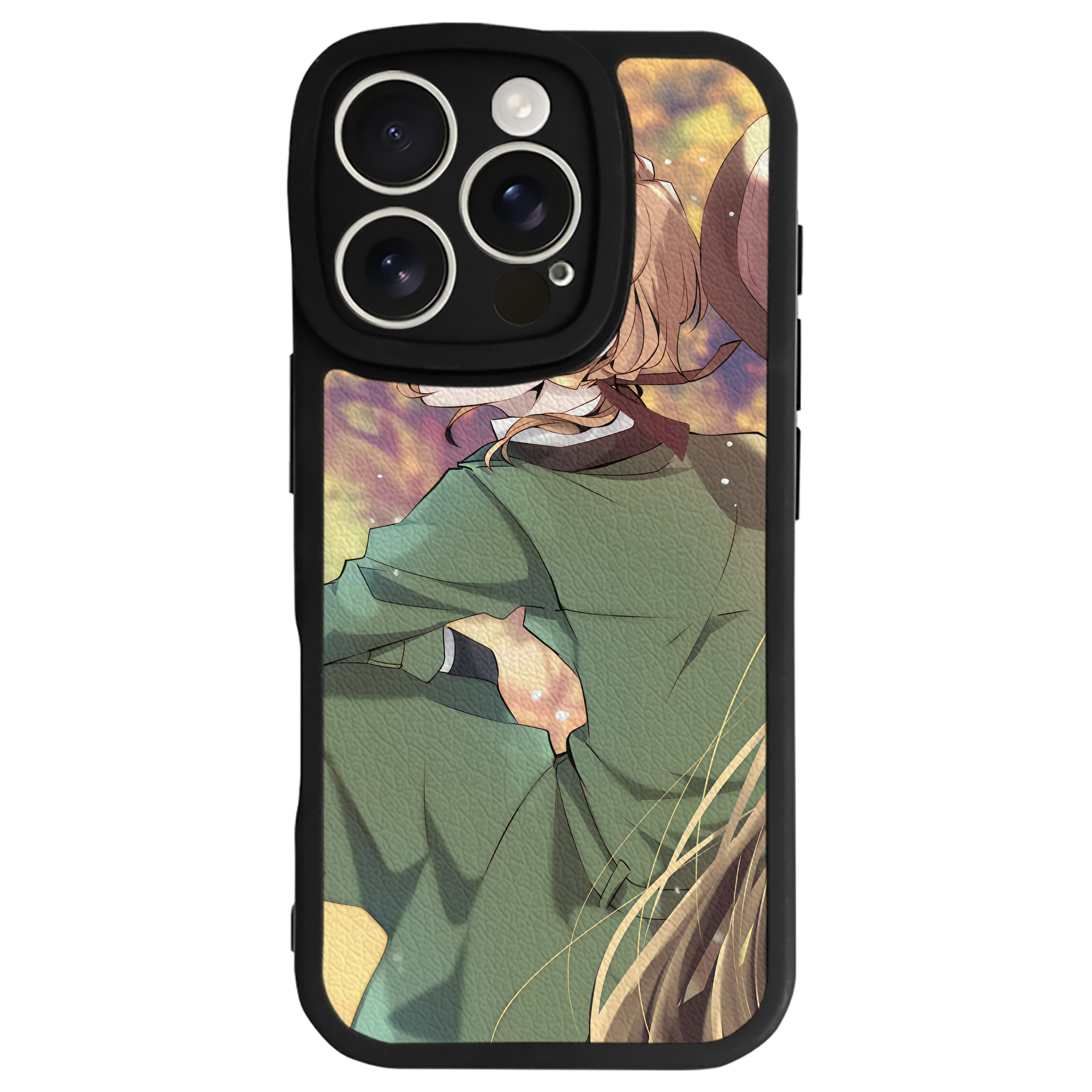 （画像用） 文豪ストレイドッグス Bungo Stray Dogs 【iPhone 16シリーズ対応】シリコンスマホケース（レザー調） 材質：シリコン